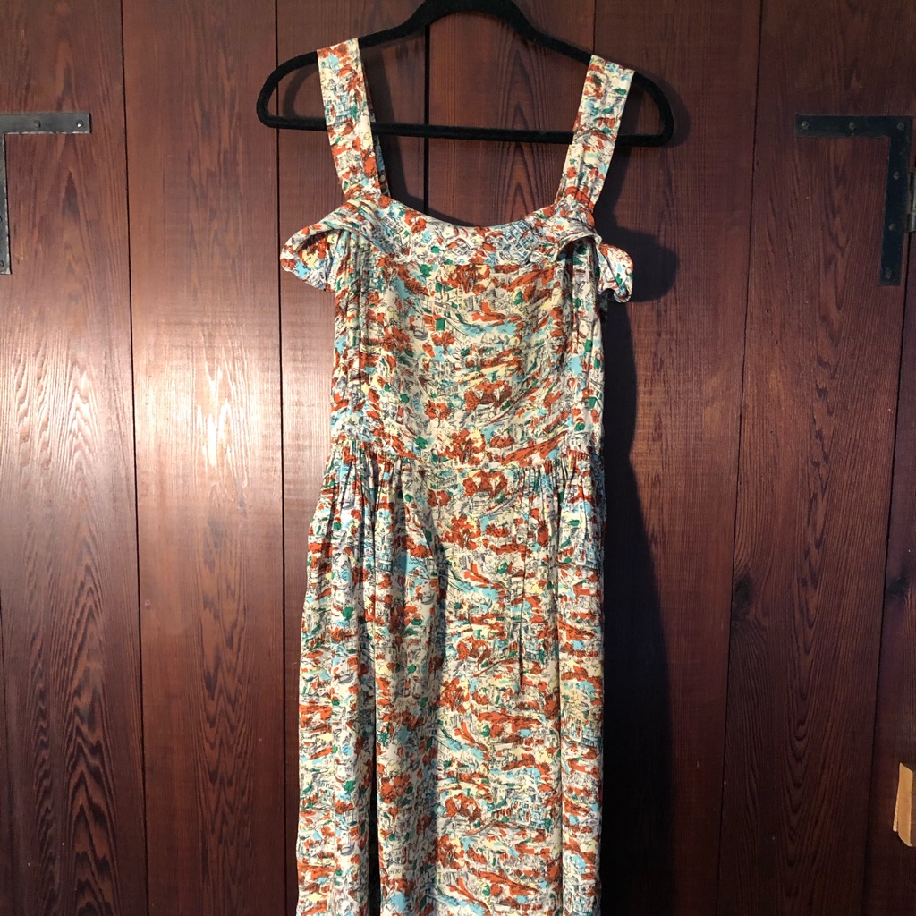 Vintage | Handmade “Going To Town” Dress | Small